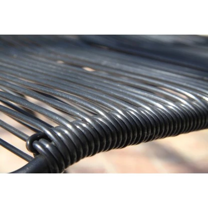 Acamp Set 4x Stapelsessel Alpha Rope 1x Glastisch Alpha Anthrazit-Cemento – Bild 9