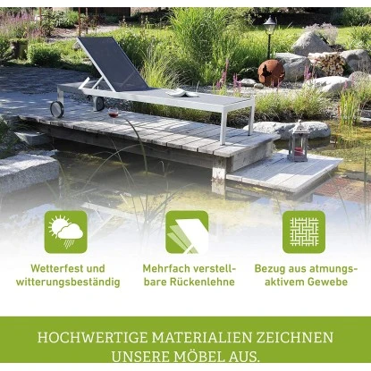 Acamp Liege Rimini 198 Cm X 60 Cm X 35 Cm Platin-Graphit – Bild 6