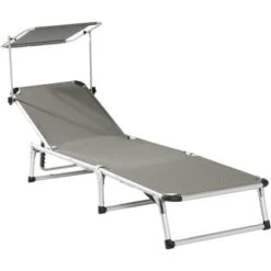 Sonnenliege Grau