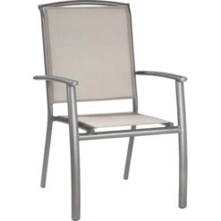 Stapelstuhl Vigo II Aus Textilen Grau