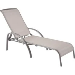 Sonnenliege Vigo Aus Textilen Grau