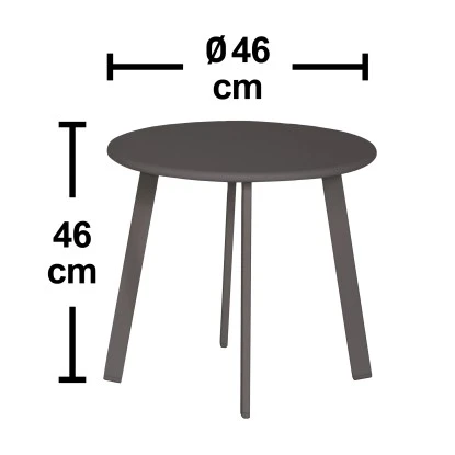 Gartentisch-Set Breves 2-teilig Stahl Anthrazit – Bild 2