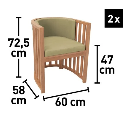 Balkonset Hervey Bay FSC® Naturfarben 3-teilig – Bild 7