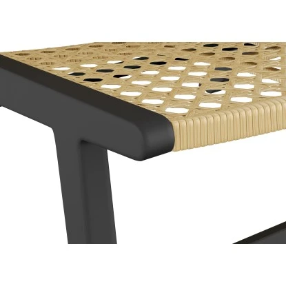 Balkonset Caddoa 3-teilig Schwarz-Natur – Bild 6