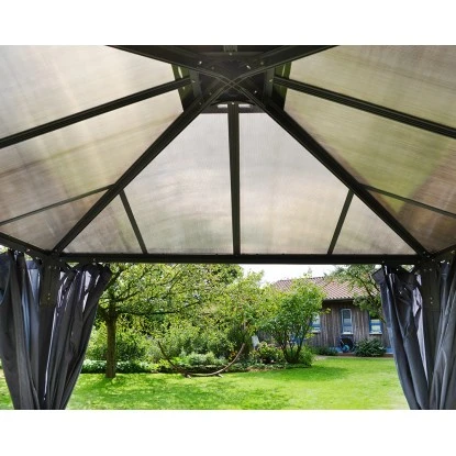Palram - CanopiaVorhangset Für Martinique 3 X 3.6 Pavillon Anthrazit – Bild 3
