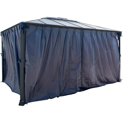 Palram - CanopiaVorhangset Für Martinique 3 X 3.6 Pavillon Anthrazit – Bild 6