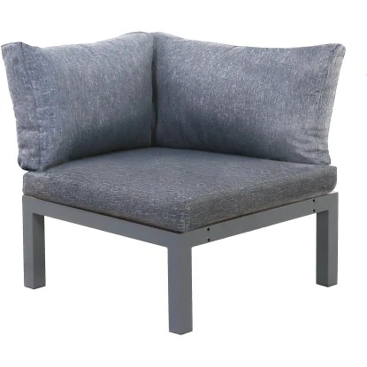 Gartenfreude Aluminium-Eckmodul Ambience 75 X 75 X 44 Cm Dunkelgrau-Dunkelgrau