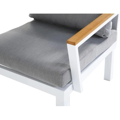 Gartenfreude Aluminium-Sessel Ambience 75 X 63 X 44 Cm Weiß-Grau – Bild 5