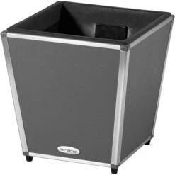 Amare Blumentopf Pur Fiberglas Design 33 Cm X 33 Cm X 34 Cm Grau