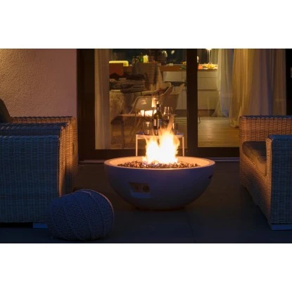 Dobar Outdoor-Feuerschale Mit Gasflamme Lunar Ø 90 Cm Grau – Bild 10