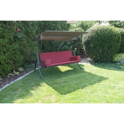 Angerer Hollywoodschaukel Elegance Tolar Rot Mit Liegefunktion – Bild 3