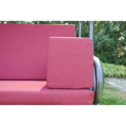 Angerer Hollywoodschaukel Elegance Tolar Rot Mit Liegefunktion – Bild 4