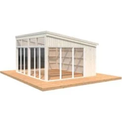 Palmako Pavillon Nova 17,8 M² Transparent Tauchgrundiert 502 Cm X 396 Cm
