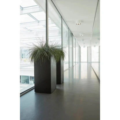 Capi Pflanztopf Lux Outdoor Rechteckig II 35 Cm X 35 Cm X 78 Cm Schwarz – Bild 2