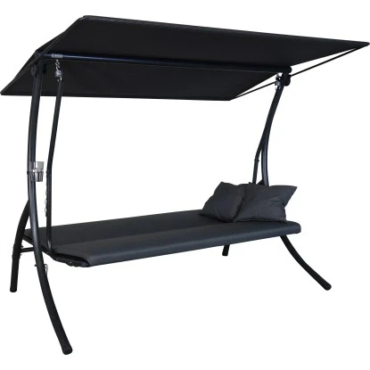 Angerer Hollywoodschaukel Motion Zip Anthrazit 3-Sitzer – Bild 2