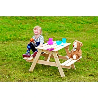 Timbela Kindersitzgarnitur Holz M012-1 Klein – Bild 5