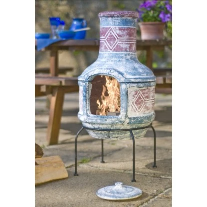 Buschbeck Mexiko-Grillkamin Geodesign Ton Inkl. Grillrost – Bild 5