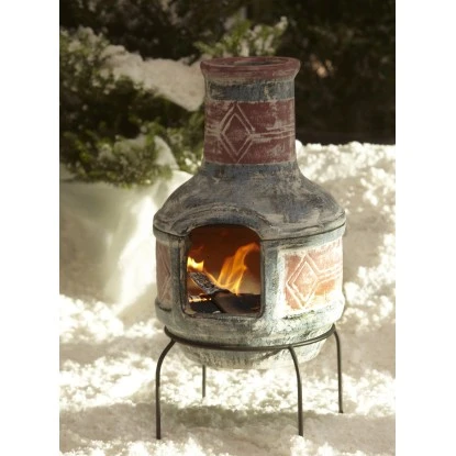 Buschbeck Mexiko-Grillkamin Geodesign Ton Inkl. Grillrost – Bild 3