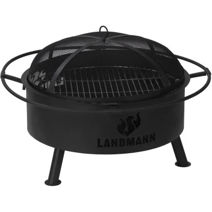 Landmann Feuerkorb Und Grill Industrial Design 2in1 Schwarz FP-III-780BKXX