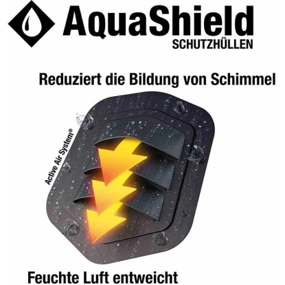 Siena Garden Schutzhülle Sitzgruppe AquaShield Hellgrau 240 Cm X 160 Cm X 85 Cm – Bild 5