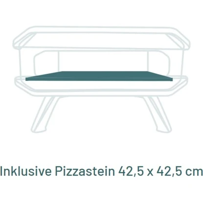 Cozze 17'' Pizzaofen Für Gas Mit Pizzastein 8,0 KW – Bild 4