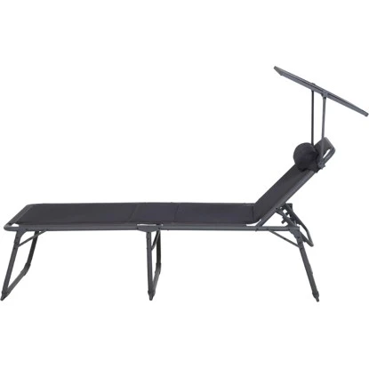 Siena Garden Campingliege Premium 200 Cm X 69 Cm X 43 Cm Anthrazit