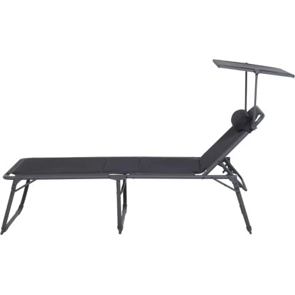 Siena Garden Campingliege Premium 200 Cm X 69 Cm X 43 Cm Anthrazit – Bild 7