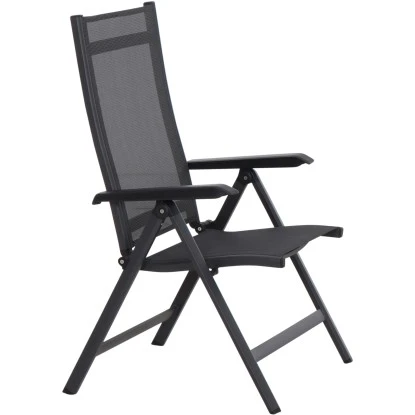 Siena Garden Klappsessel Tesoro Alu 68 Cm X 60 Cm X 110 Cm Anthrazit Matt – Bild 6