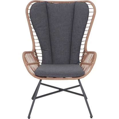 Siena Garden Gartenmöbel-Set Zamora 3-tlg. Stahl Anthrazit Inkl. Kissen – Bild 2