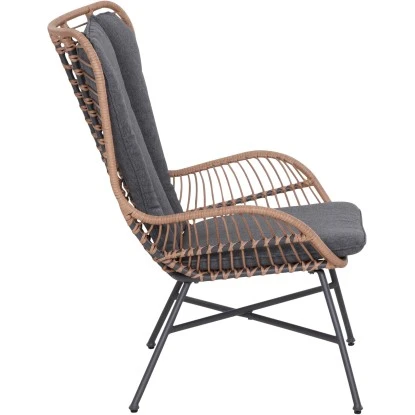 Siena Garden Gartenmöbel-Set Zamora 3-tlg. Stahl Anthrazit Inkl. Kissen – Bild 5