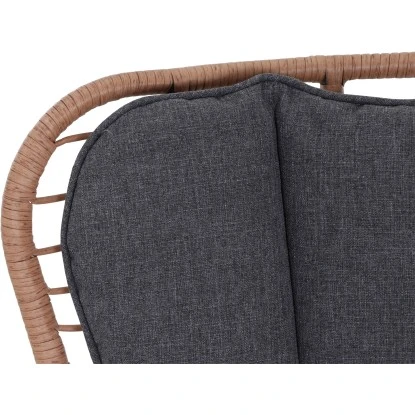 Siena Garden Gartenmöbel-Set Zamora 3-tlg. Stahl Anthrazit Inkl. Kissen – Bild 6