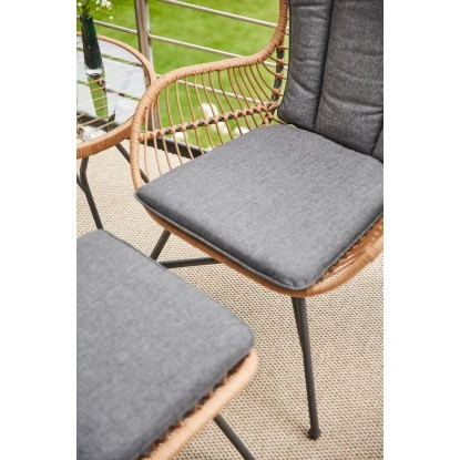 Siena Garden Gartenmöbel-Set Zamora 3-tlg. Stahl Anthrazit Inkl. Kissen – Bild 13