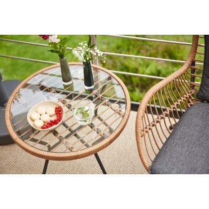 Siena Garden Gartenmöbel-Set Zamora 3-tlg. Stahl Anthrazit Inkl. Kissen – Bild 14