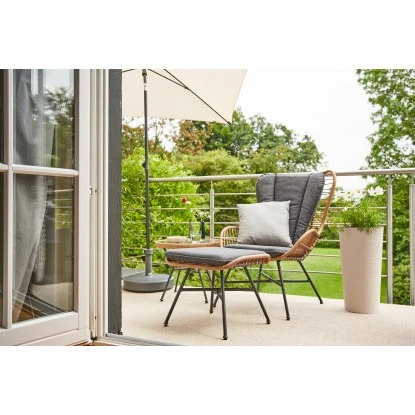 Siena Garden Gartenmöbel-Set Zamora 3-tlg. Stahl Anthrazit Inkl. Kissen – Bild 19