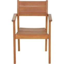 Siena Garden Stapelsessel Narona Eukalyptus 61 Cm X 58 Cm X 85 Cm Natur