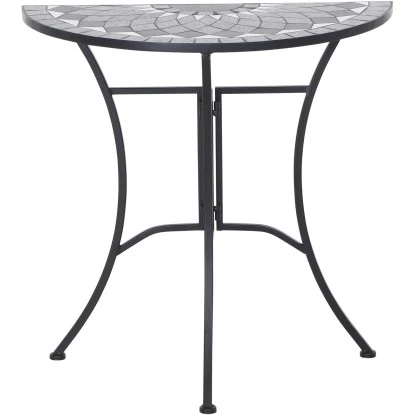 Siena Garden Tisch Como Stahl 35,5 Cm X 70 Cm X 71 Cm Grau Mosaik – Bild 2