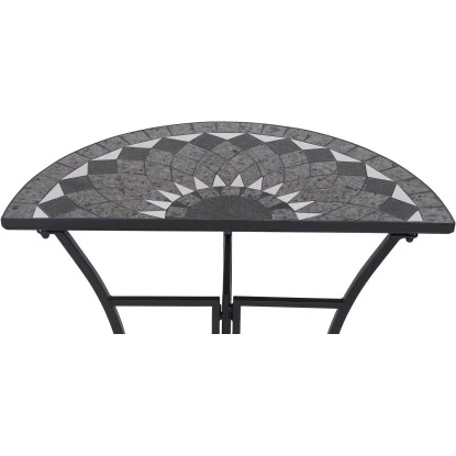 Siena Garden Tisch Como Stahl 35,5 Cm X 70 Cm X 71 Cm Grau Mosaik – Bild 6