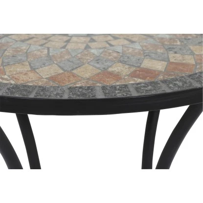 Siena Garden Bistrotisch Prato Eisen Ø 60 Cm X 71 Cm Schwarz Mosaik – Bild 7