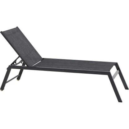 Siena Garden Rollliege Mirena 210 Cm X 65 Cm X 42,5 Cm Silber-Schwarz