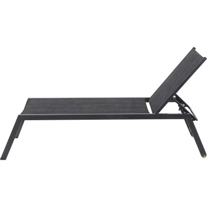 Siena Garden Rollliege Mirena 210 Cm X 65 Cm X 42,5 Cm Silber-Schwarz – Bild 3