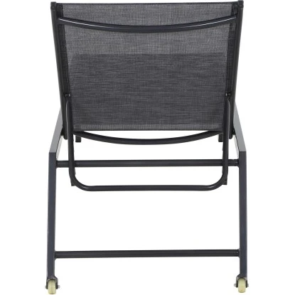 Siena Garden Rollliege Mirena 210 Cm X 65 Cm X 42,5 Cm Silber-Schwarz – Bild 4