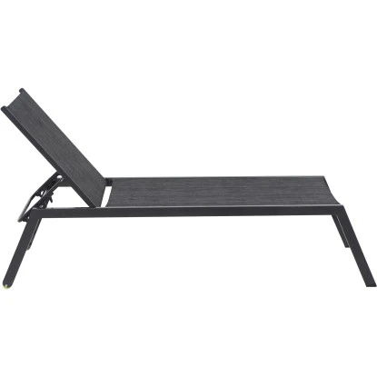 Siena Garden Rollliege Mirena 210 Cm X 65 Cm X 42,5 Cm Silber-Schwarz – Bild 5