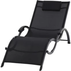 Siena Garden Sonnenliege Tropez 210 Cm X 65 Cm X 42,5 Cm Anthrazit