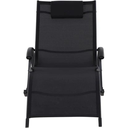 Siena Garden Sonnenliege Tropez 210 Cm X 65 Cm X 42,5 Cm Anthrazit – Bild 2