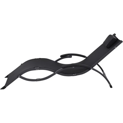 Siena Garden Sonnenliege Tropez 210 Cm X 65 Cm X 42,5 Cm Anthrazit – Bild 3