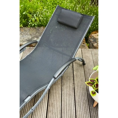 Siena Garden Sonnenliege Tropez 210 Cm X 65 Cm X 42,5 Cm Anthrazit – Bild 12