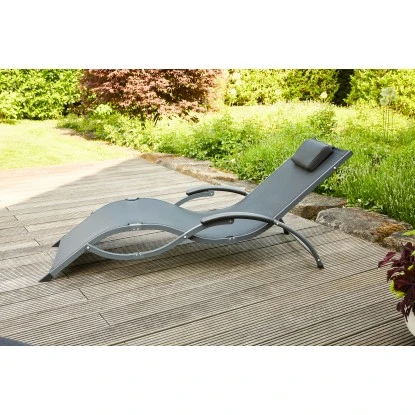 Siena Garden Sonnenliege Tropez 210 Cm X 65 Cm X 42,5 Cm Anthrazit – Bild 16