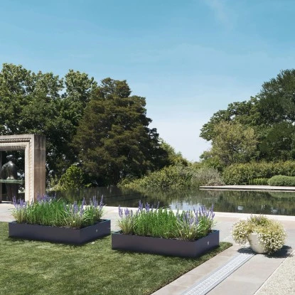 Herstera Garden Pflanzkasten Anthrazit 100 Cm X 150 Cm X 25 Cm – Bild 2