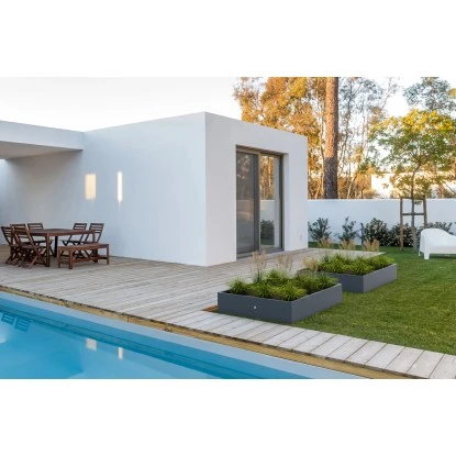 Herstera Garden Pflanzkasten Anthrazit 100 Cm X 150 Cm X 25 Cm – Bild 4