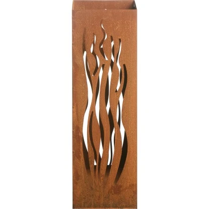 Gartenfreude FeuersäuleDesign Wellen Edelrost 16 X 16 X 50 Cm – Bild 6